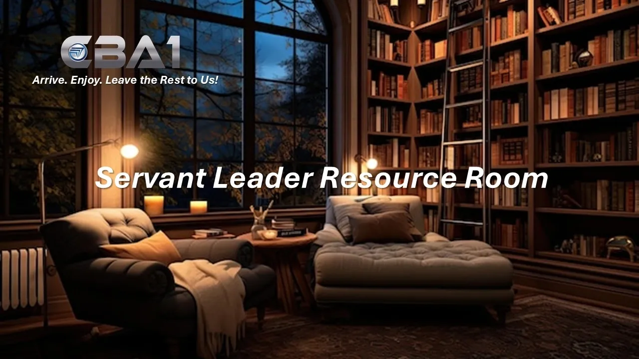 Cozy library room with books and seating.