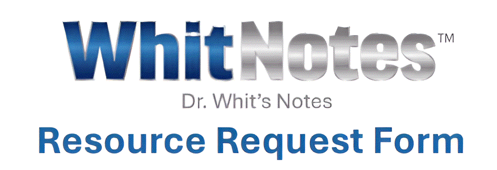 WhitNotes Resource Request Form header text.