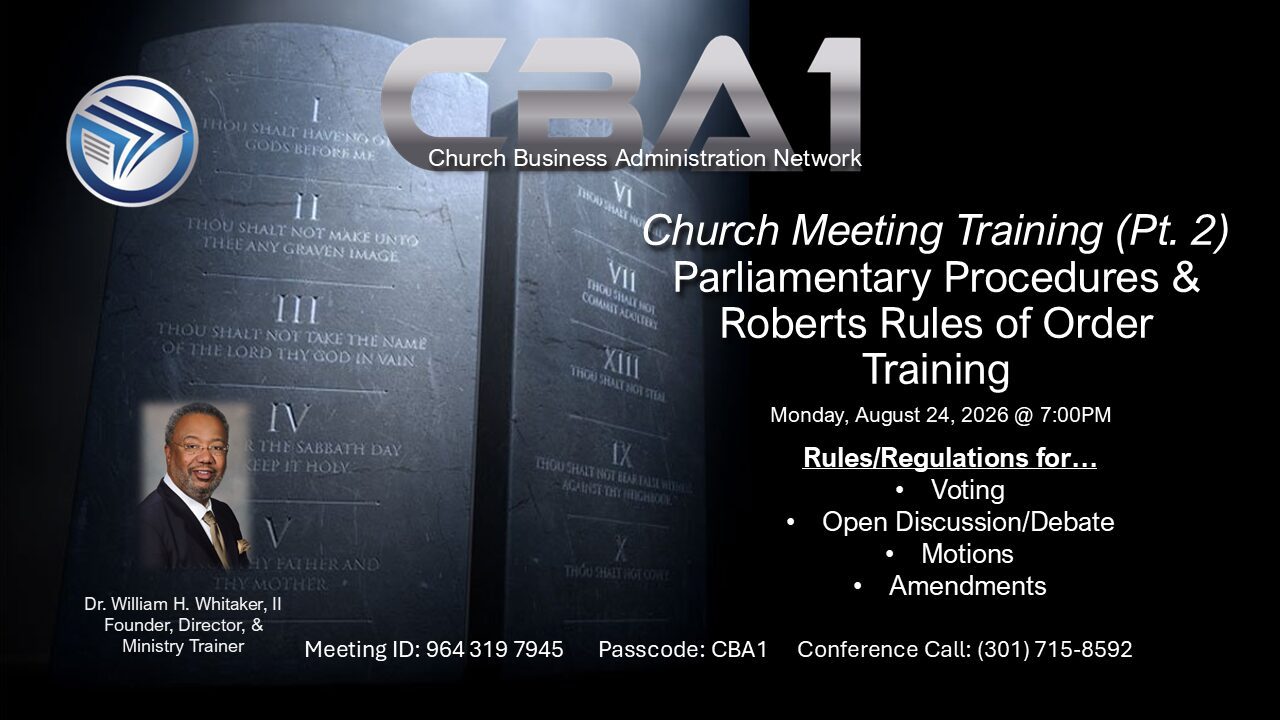 Church Meeting Training (Pt. 2) Web Image